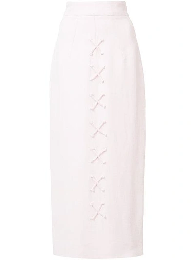 Emilia Wickstead Laced Detail Maxi Skirt