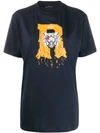 Rokh Tiger Logo Print T-shirt In Blue