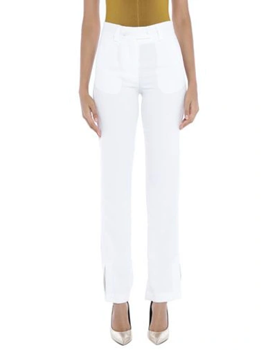 Msgm Pants In White