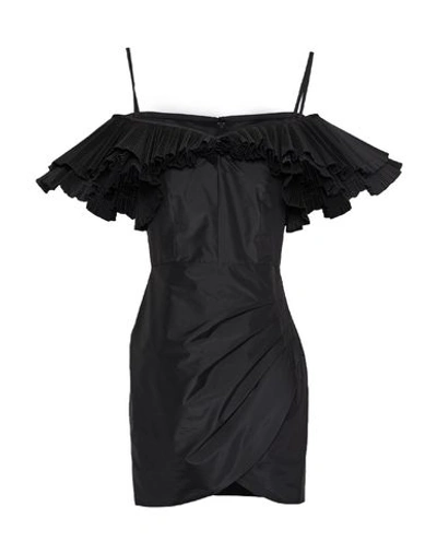 Alessandra Rich Short Dresses In Black