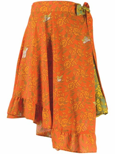 Loewe Ibiza Skirt In Orange