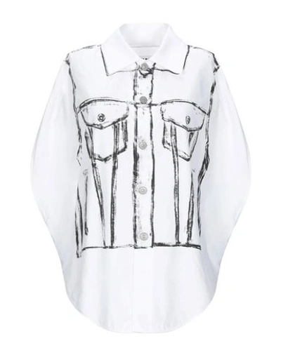 Mm6 Maison Margiela Shirts In White