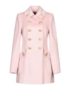 Dolce & Gabbana Coat In Light Pink