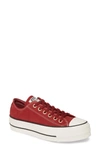 Converse Women's Chuck Taylor All Star Lift Low-top Platform Sneakers In Red