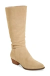 Band Of Gypsies Larkspur Knee High Boot In Natural Suede