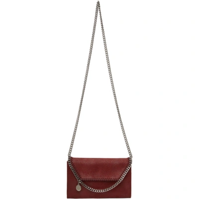 Stella Mccartney Mini Falabella Shaggy Dear Faux Leather Crossbody Bag - Red In 6261 Ruby