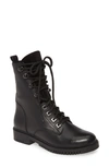 Sheridan Mia Manner Combat Boot In Black Leather