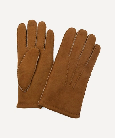 Dents York Lambskin Gloves In Brown