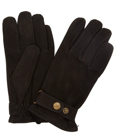 Dents Wells Nubuck Gloves In Black