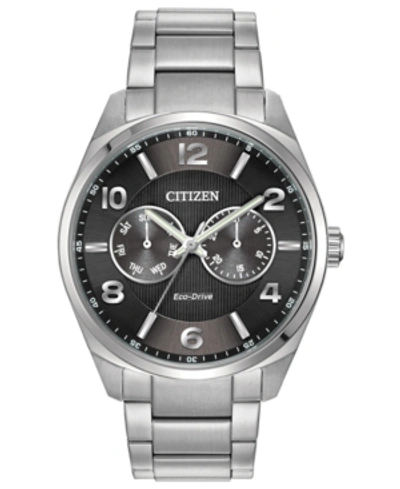 Citizen Eco-drive Men's Corso Stainless Steel Bracelet Watch 42mm In Silver