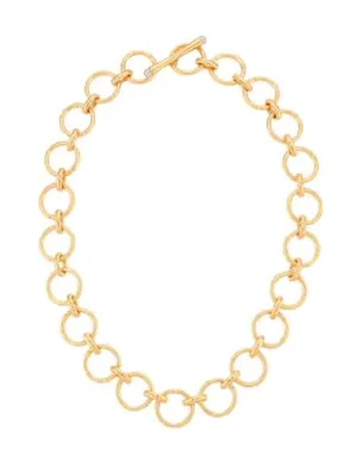 Dean Davidson Women's 22" Yellow Goldplated & Labradorite Bamboo Motif Chain Necklace
