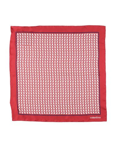 Valentino Square Scarf In Red