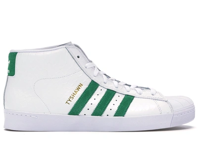 Pre-owned Adidas Originals  Pro Model Vulc Adv Tyshawn Jones In Footwear White/green/footwear White