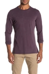 Robert Barakett Kentville Long Sleeve Crew Neck T-shirt In Port