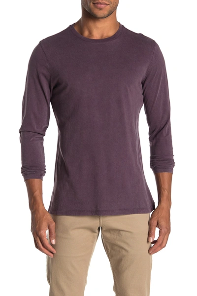 Robert Barakett Kentville Long Sleeve Crew Neck T-shirt In Port