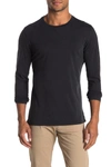 Robert Barakett Kentville Long Sleeve Crew Neck T-shirt In Black