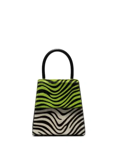 Rixo London Trapeze Zebra Print Tote In Multicolour