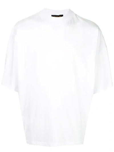 Caban Loose-fit Plain T-shirt In White