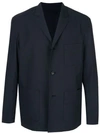 Caban Single-breasted Regular-fit Blazer In Blue