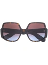 Dior Insideout1 Oversized-frame Sunglasses In Brown