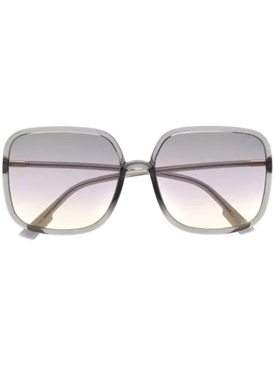 Dior So Stella Oversized Sunglasses In Grey