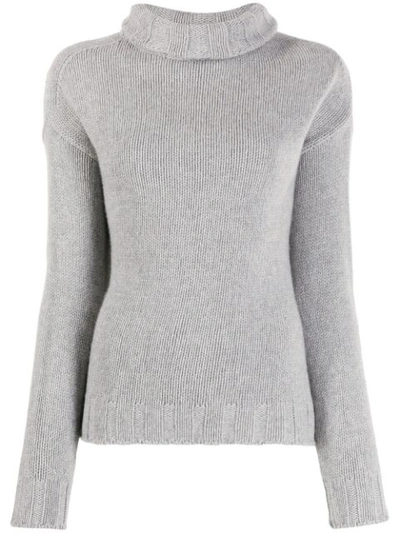 Aragona Knitted Cashmere Jumper In Grey