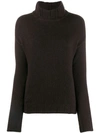 Aragona Knitted Cashmere Jumper In Brown