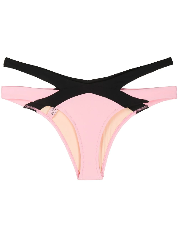 pink cut out bikini