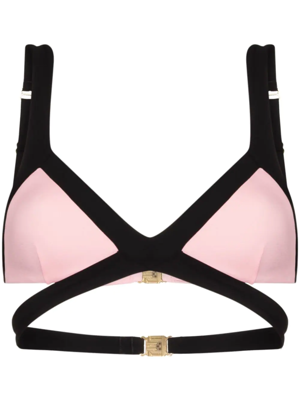 Agent Provocateur Pink Mazzy Cutout Triangle Bikini Top | ModeSens