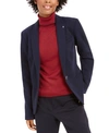 Tommy Hilfiger Women's Long Single-button Blazer In Midnight