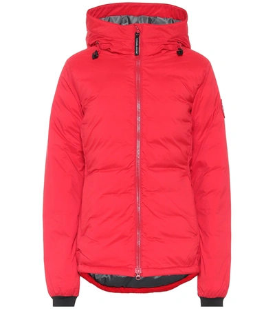 Canada Goose Camp Hoody Down Jacket In Red