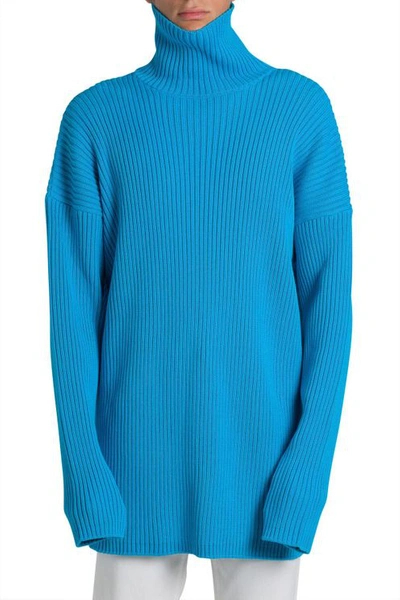 Balenciaga Men's Light Blue Cotton Sweatshirt