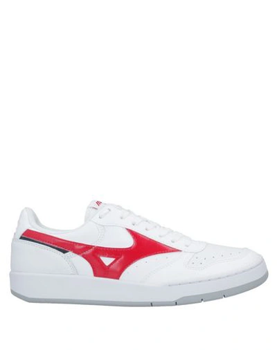 Mizuno White Leather Sneakers