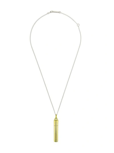 Ambush Pill Case Necklace In Green