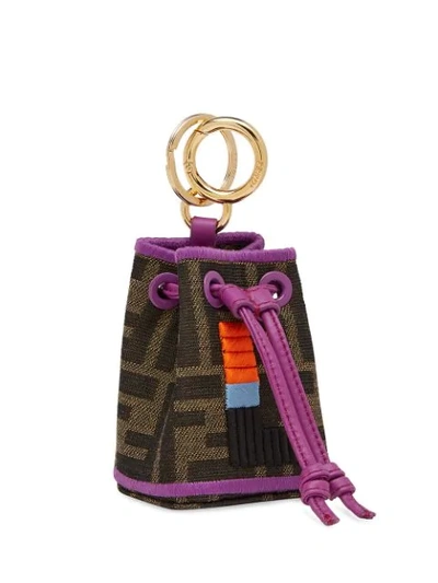 Fendi Nano Mon Trésor Charm In Brown