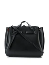 Loewe Mini Lazo Leather Top Handle Bag In Black