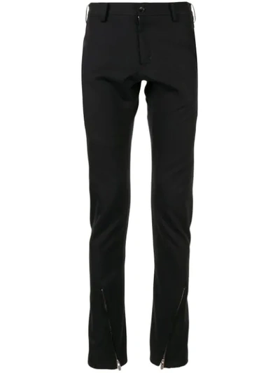 Sulvam Ankle-zip Skinny Trousers In Black