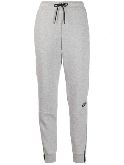 Nike Cotton-blend Tech Fleece Track Pants In Grey