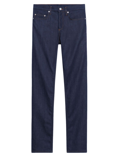 Sandro Straight-leg Tailored Trousers In Denim - Jean