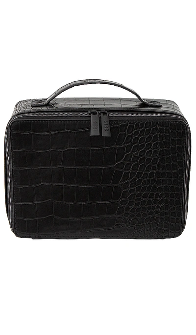Beis The Cosmetic Case In Black Croc