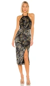 House Of Harlow 1960 X Revolve Milo Dress In Noir Paisley Multi