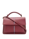 Marni Shoulder Bag Attache 'bordeaux Color Leather In Burgundy