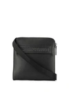 Emporio Armani Maxi Logo Black Shoulder Bag