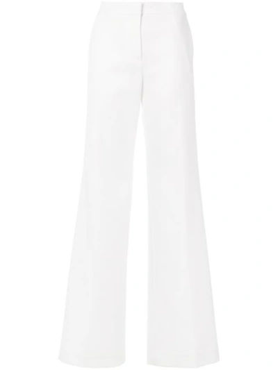 Off-white Wide Leg Side Stripe Track Pants In White