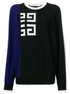 Givenchy Contrast Logo Jumper In Black