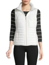 Marc New York Quilted Packable Vest In Winter White