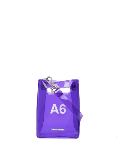 Nana-nana A6 Pvc Mini Bag In Purple