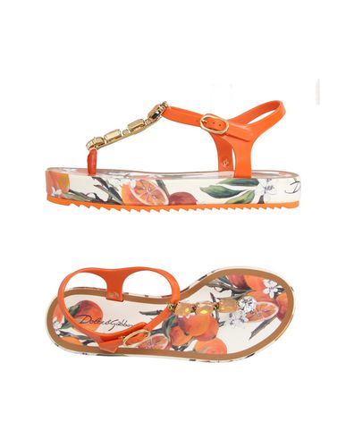 Dolce & Gabbana Flip Flops In Orange | ModeSens