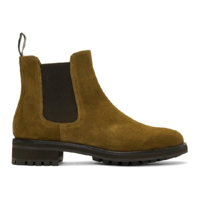 Polo Ralph Lauren Brown Suede Bryson Chelsea Boots In Polosnuff