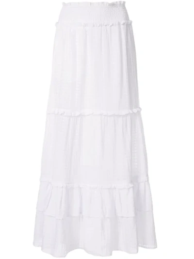 Suboo Crossing Maxi Skirt In White
